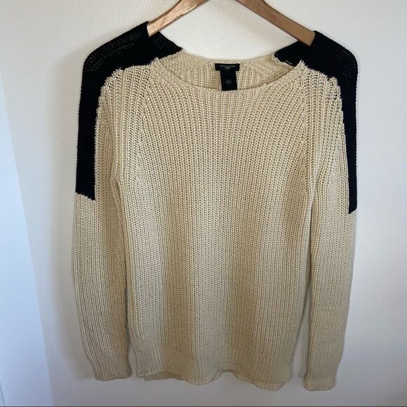 Ann Taylor color blocked sweater top - Picture 2 of 12